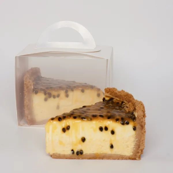A piece of Mango Passion Fruit