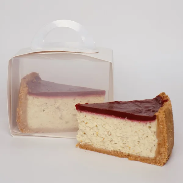 A piece of Pistachio raspberry