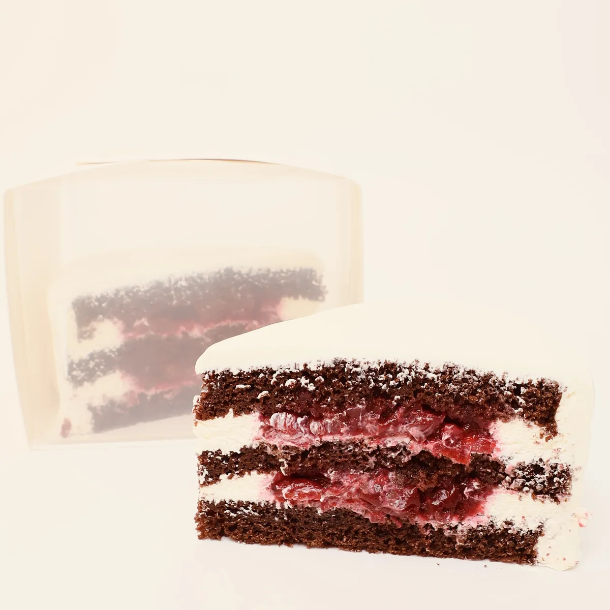 A piece of cherry chocolate